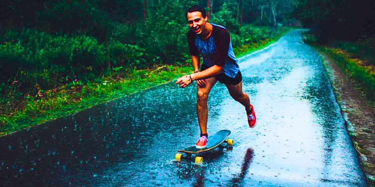 can you skateboard in the rain? featured image